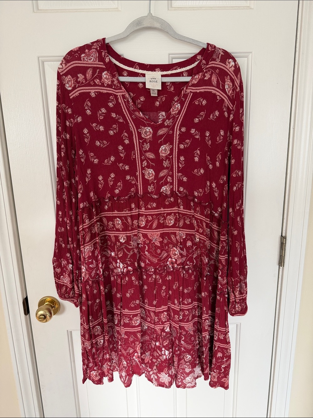 Knox Rose Red Floral Mini Dress